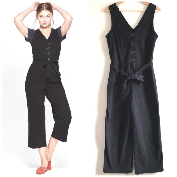 Universal Thread Pants - Black Denim Jumpsuit
